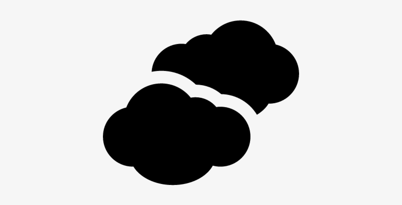 Pair Of Clouds Vector - Weather Forecasting, transparent png #2446734