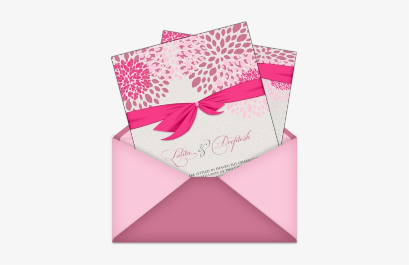 Letter Style Email Indian Wedding Card Design - Wedding Invitation, transparent png #2446935
