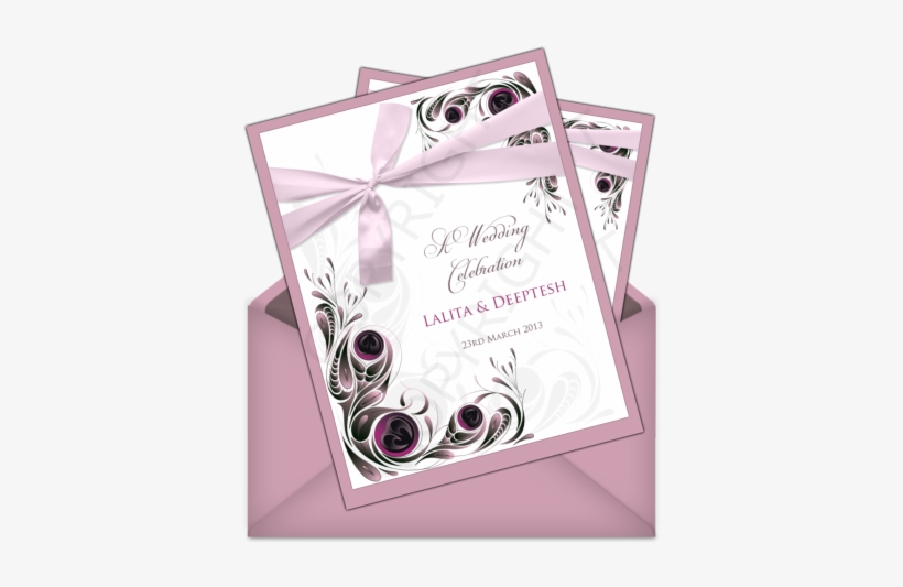 Letter Style Email Indian Wedding Invitation Design - New Year 2012 Greeting Cards, transparent png #2447147