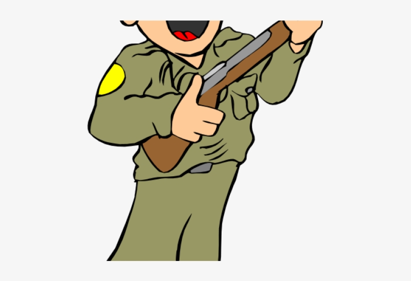 Army Clipart Scene - Soldier Clipart Png, transparent png #2447511