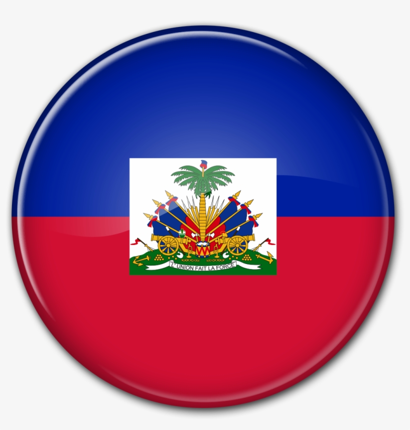 Round Flag Of Haiti - Haiti Flag, transparent png #2447534