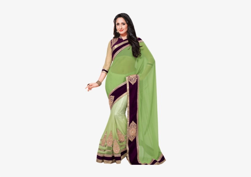 Surat Sarees-latest Surat Party Wear Saree - Saree Latest Design 2018 Surat, transparent png #2447811