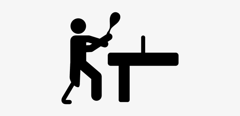 Paralympic Table Tennis Vector - Tenis De Mesa Simbolo, transparent png #2448402