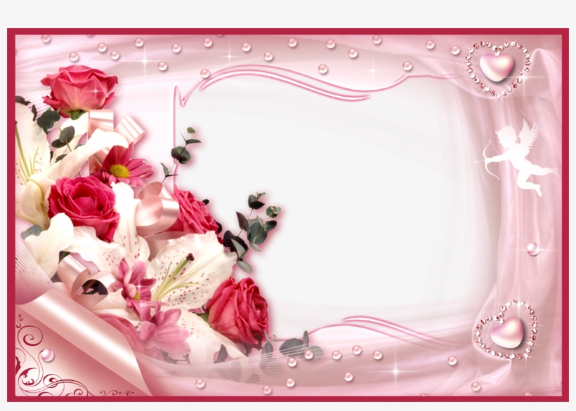 Floral Frame Png Images Free Download - Free Online Card Frames, transparent png #2448406