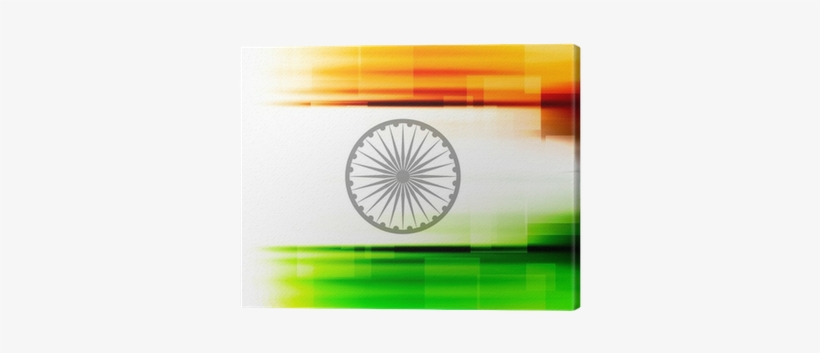 Indian Flag Texture Colorful Design Vector Canvas Print - Tiruvannamalai, transparent png #2448422