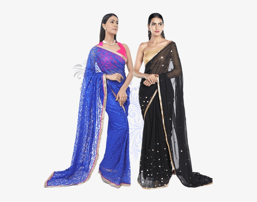 Introducing The First Ever 'pleated Saree' Collection - Sari, transparent png #2448534