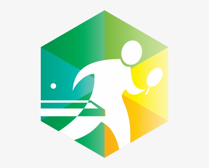 Table Tennis Icon - Table Tennis Logo Illustration, transparent png #2448632