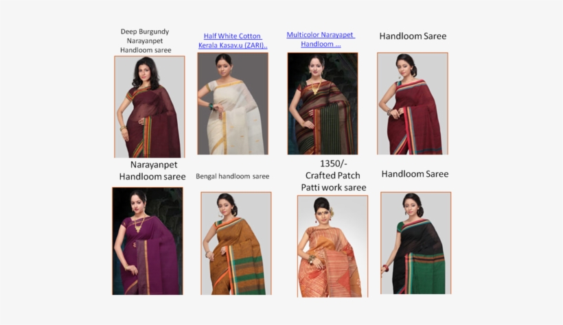 Different Quality Cotton Sarees - Silk, transparent png #2449061
