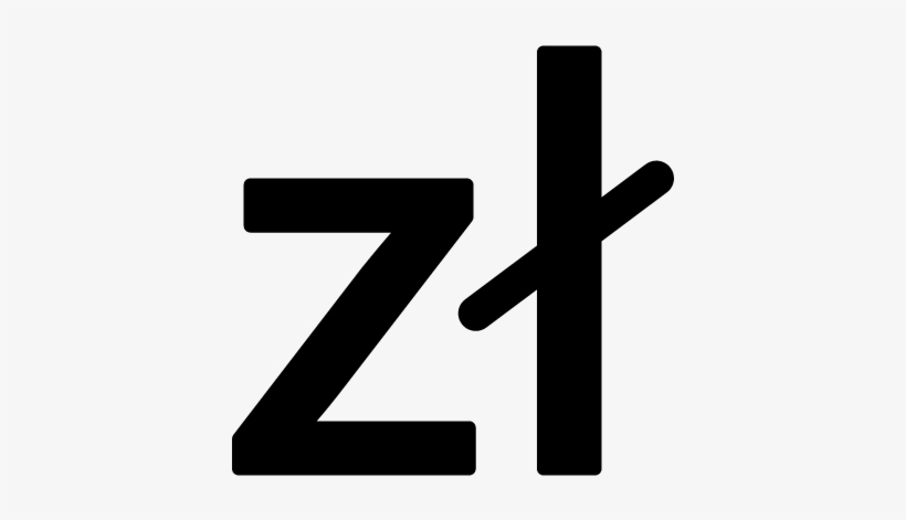 Poland Zloty Currency Symbol Vector - Polish Currency Symbol, transparent png #2449209
