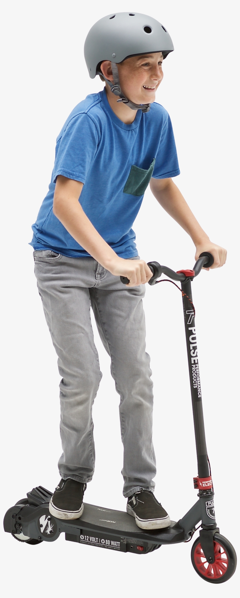 Pulse Performance Products Revster Electric Scooter, - Electric Scooter 80 Watts 12 Volt Battery Outdoor Push, transparent png #2451065