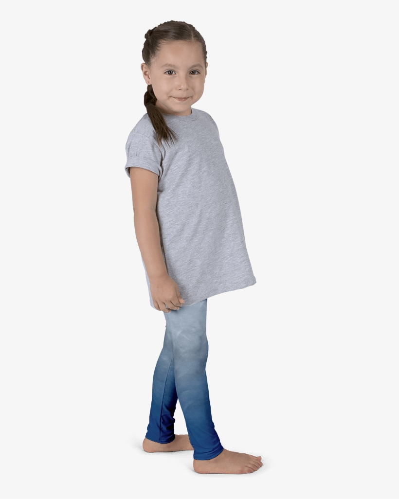 Cnexs Wear Blue Dream Kids Leggings - Leggings Kids Mockup, transparent png #2451086
