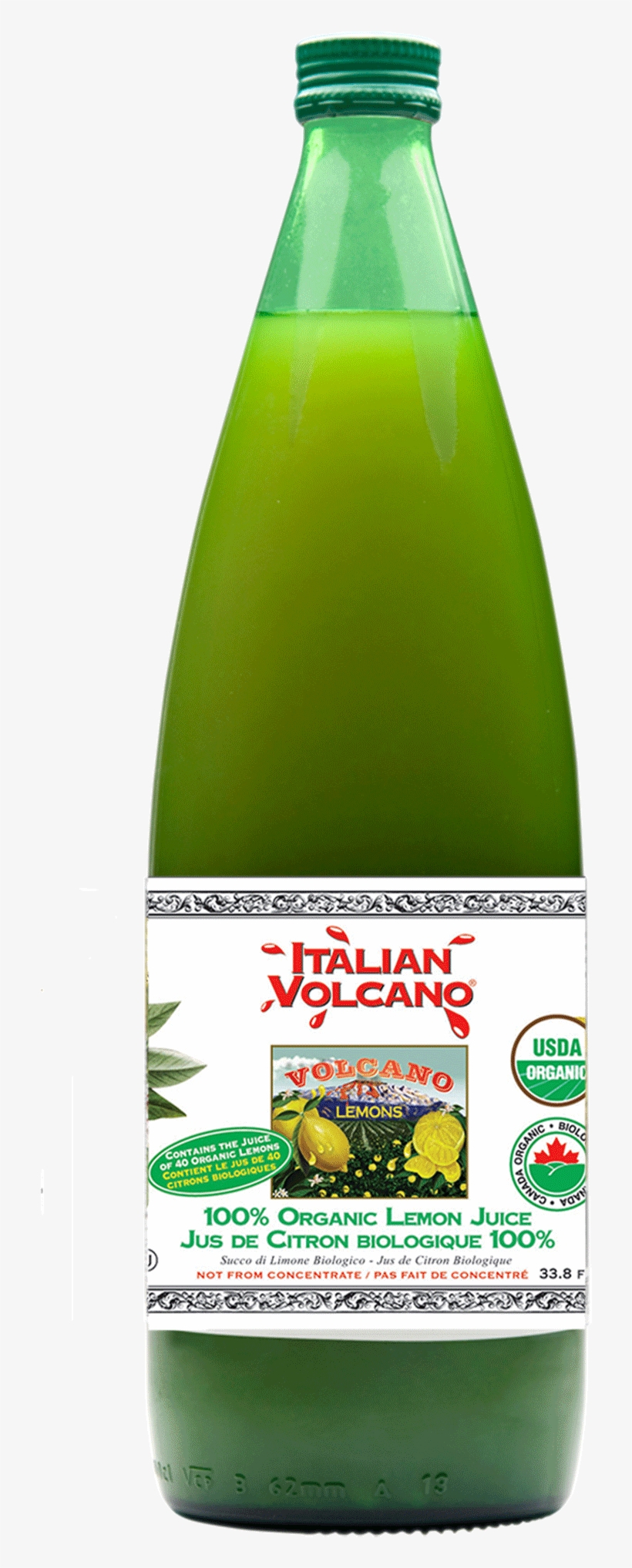 Organic Volcano Lemon Juice, 1l - Volcano Lemon Juice - 1 L Bottle, transparent png #2451457