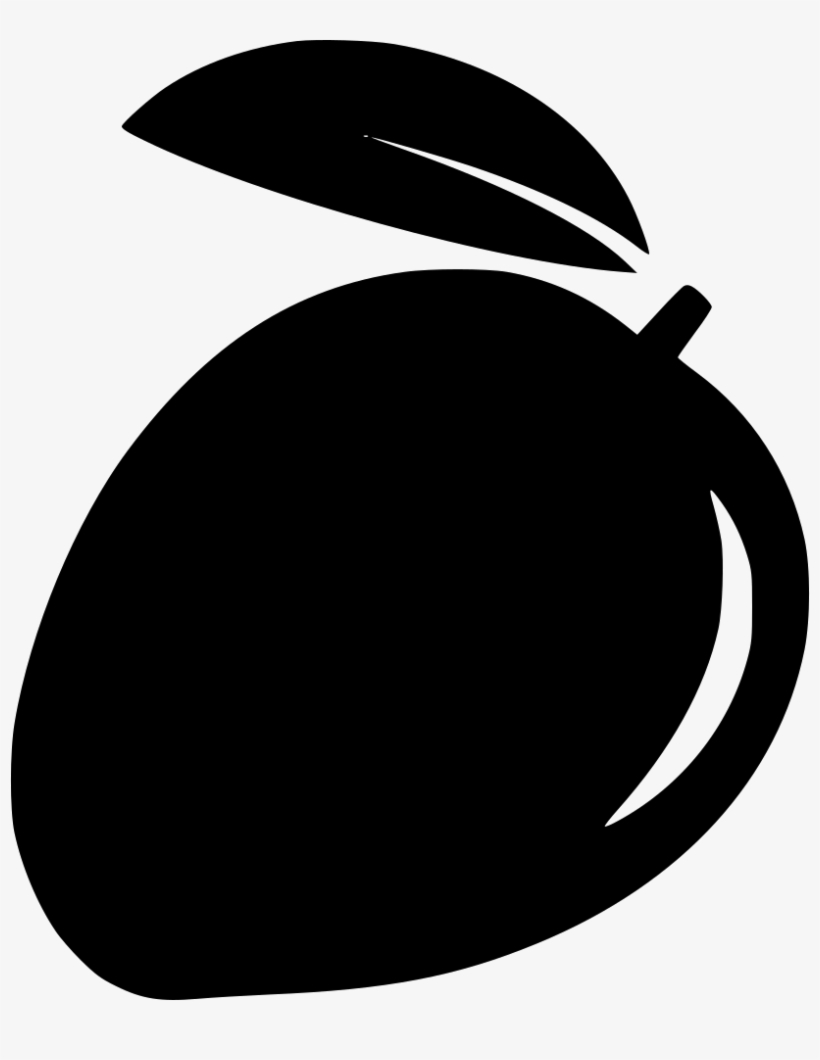 Leaf Mango - - Mango Png Black And White, transparent png #2451935