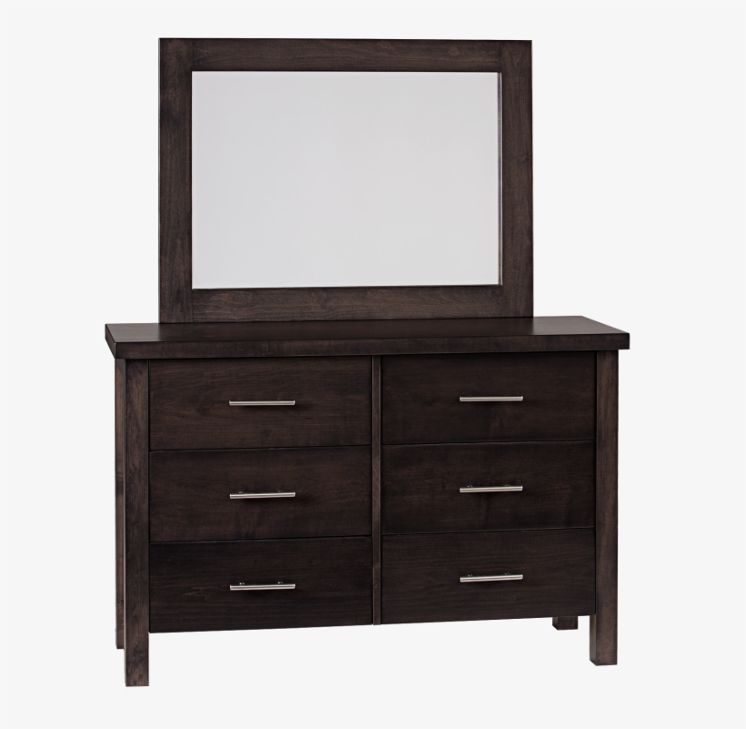 Manhattan Single Landscape Mirror - Chest Of Drawers, transparent png #2453418