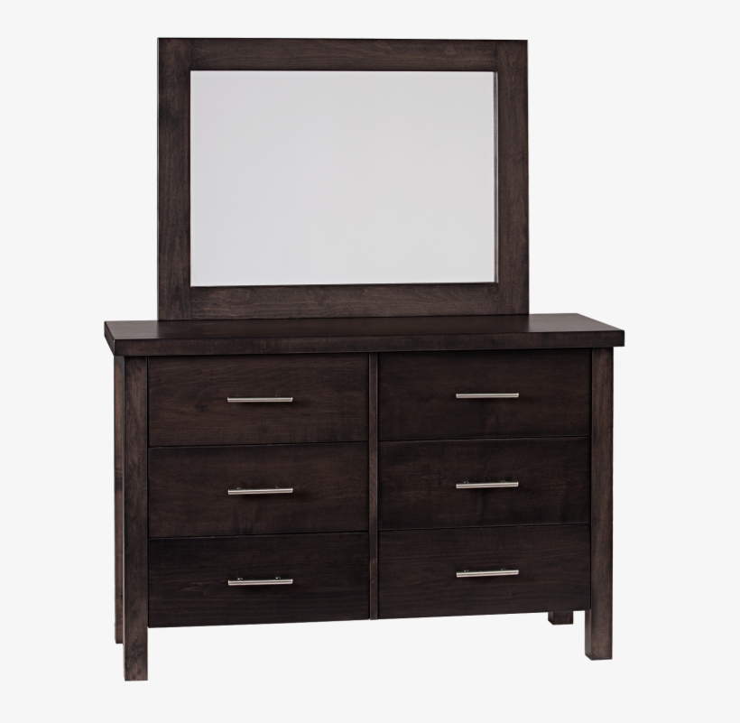 Manhattan Single Landscape Mirror - Chest Of Drawers, transparent png #2453418