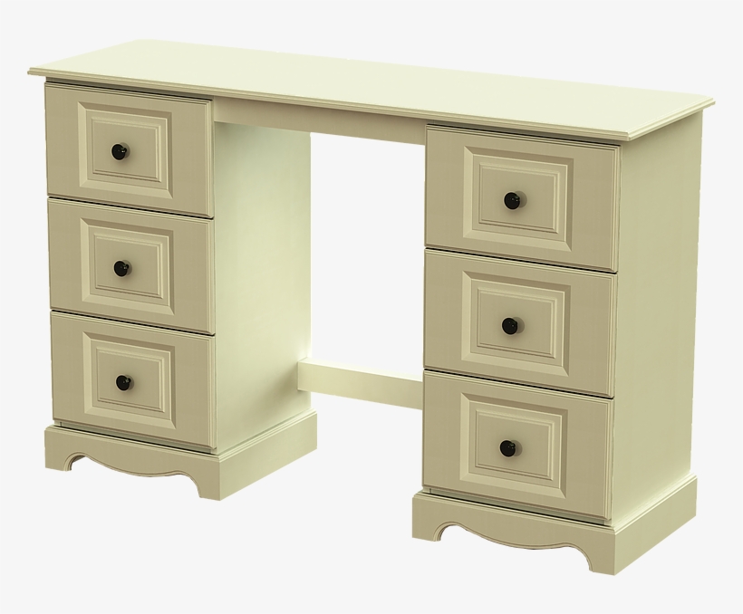 Double Dressing Table H85cm W132cm D42cm - Lowboy, transparent png #2453549