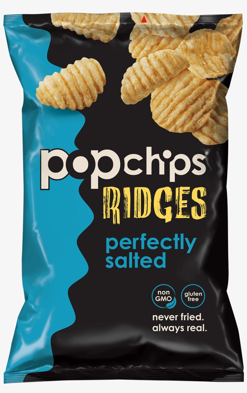 5oz Bag Pefectly Salted Ridges - Popchips Ridges, transparent png #2454355