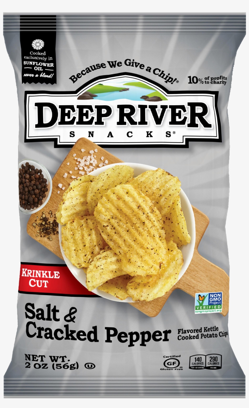 Deep River Salt And Pepper Chips, transparent png #2454564