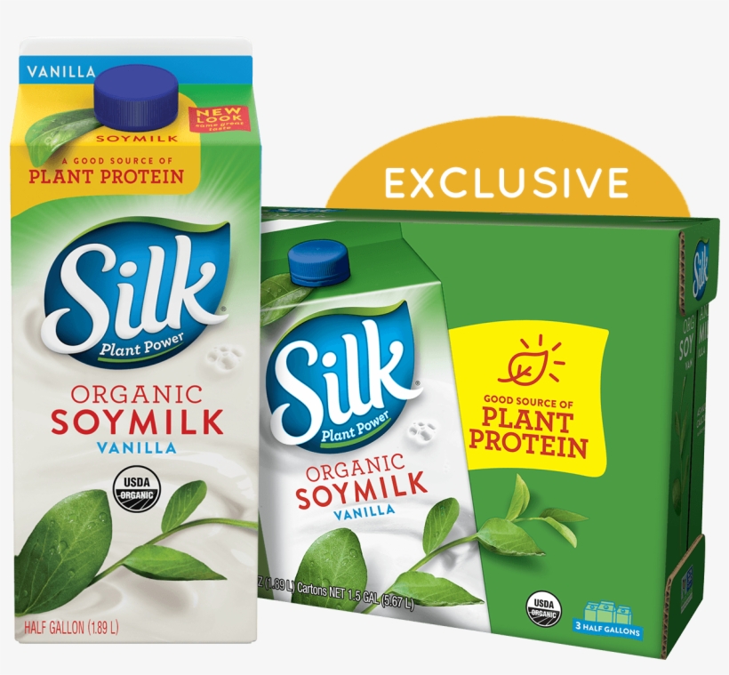Silk Organic Vanilla Soymilk - Silk Organic Soy Milk Vanilla, transparent png #2455173