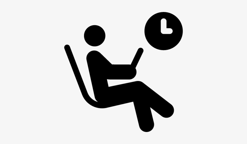 Waiting For Flight Vector - Waiting Logo, transparent png #2455270