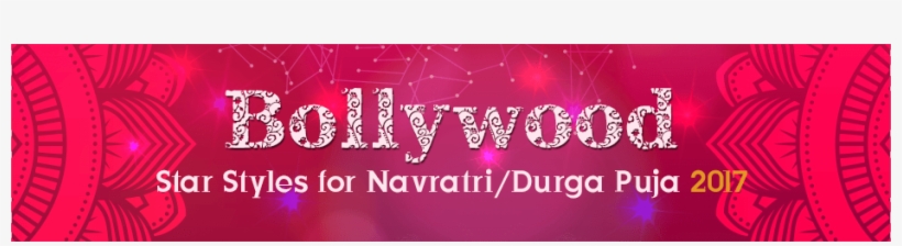 Bollywood Star Styles For Navratri Durga Puja - Durga Puja, transparent png #2456120