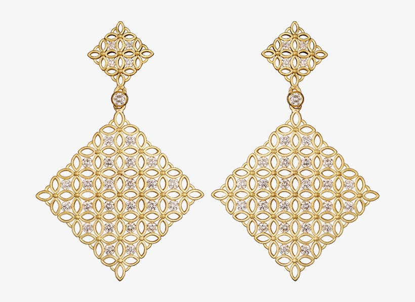 Kge 156-1 18k Gold Earrings - Gold Earrings Png, transparent png #2456673