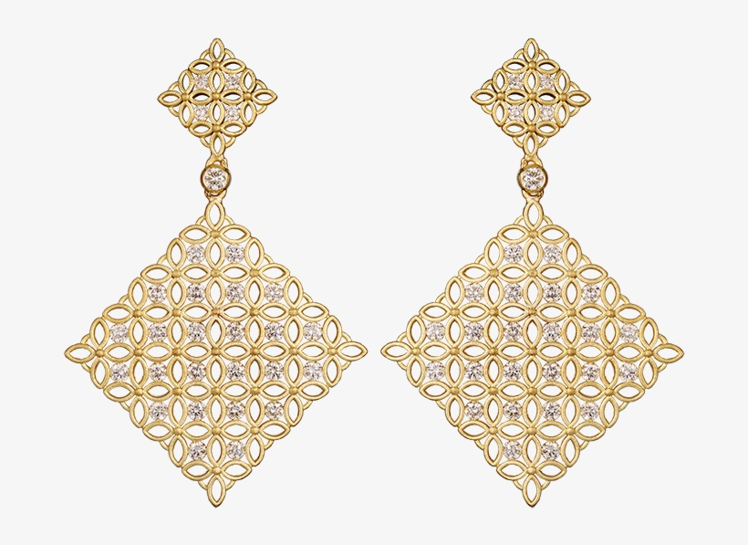 Kge 156-1 18k Gold Earrings - Gold Earrings Png, transparent png #2456673