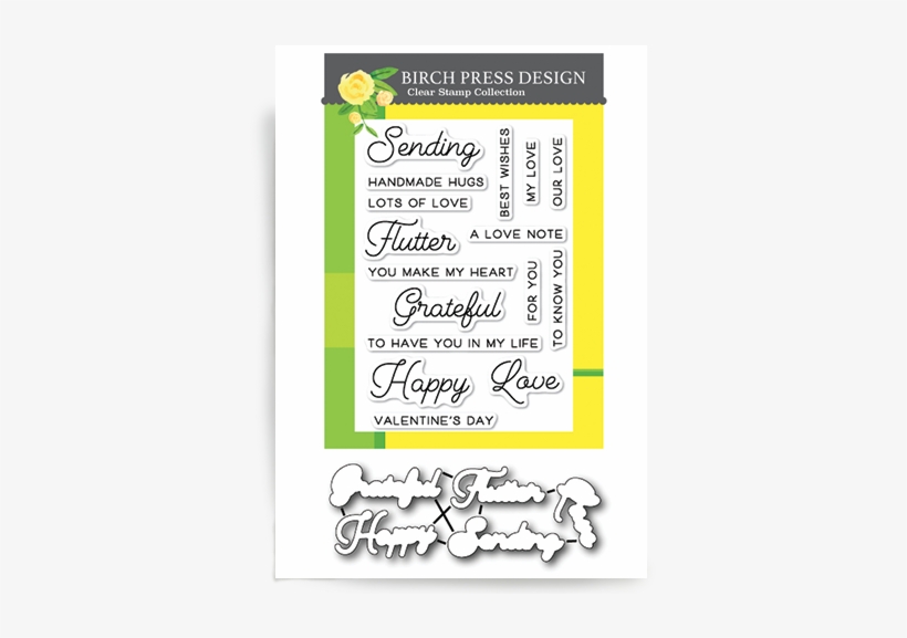 Sending Love Clear Stamp And Die Set - Birch Press Design Love And Miss You Clear Stamps Cl8123., transparent png #2456988