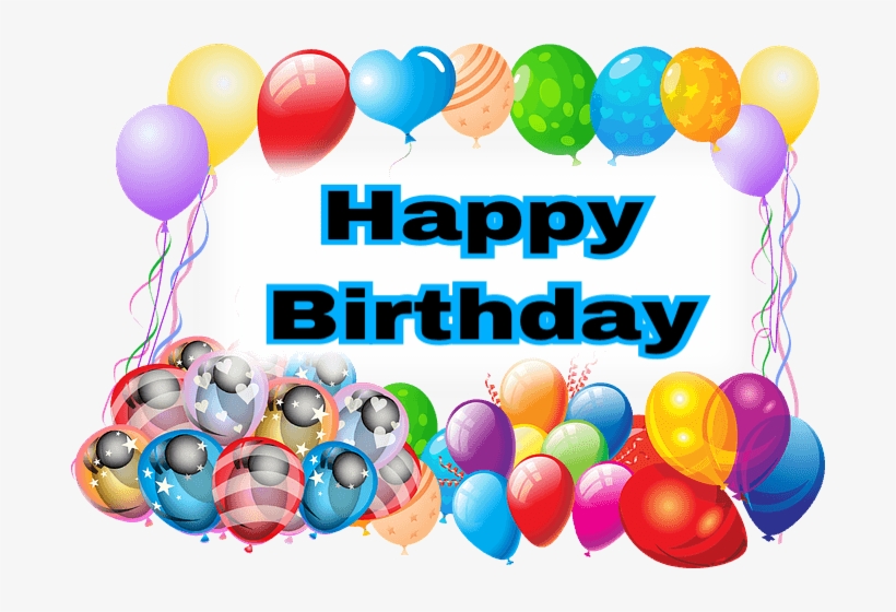 Cute Birthday Wishes For Best Frends To Wish Happy - Happy Birthday Blessings With Balloons, transparent png #2457064