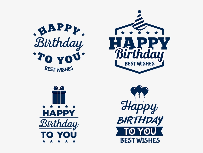 Happy Birthday Sticker Labels - Sticker Transparent Happy Birthday, transparent png #2457198