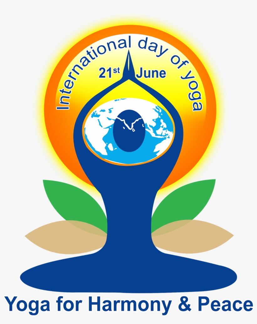 Yoga Day Hd Logo Free Downloads In Ping - International Yoga Day 2018, transparent png #2457224