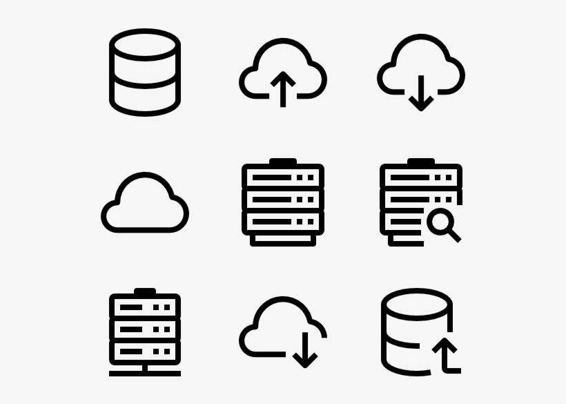 Cloud Data And Network - Cloud Servers Icon, transparent png #2458063