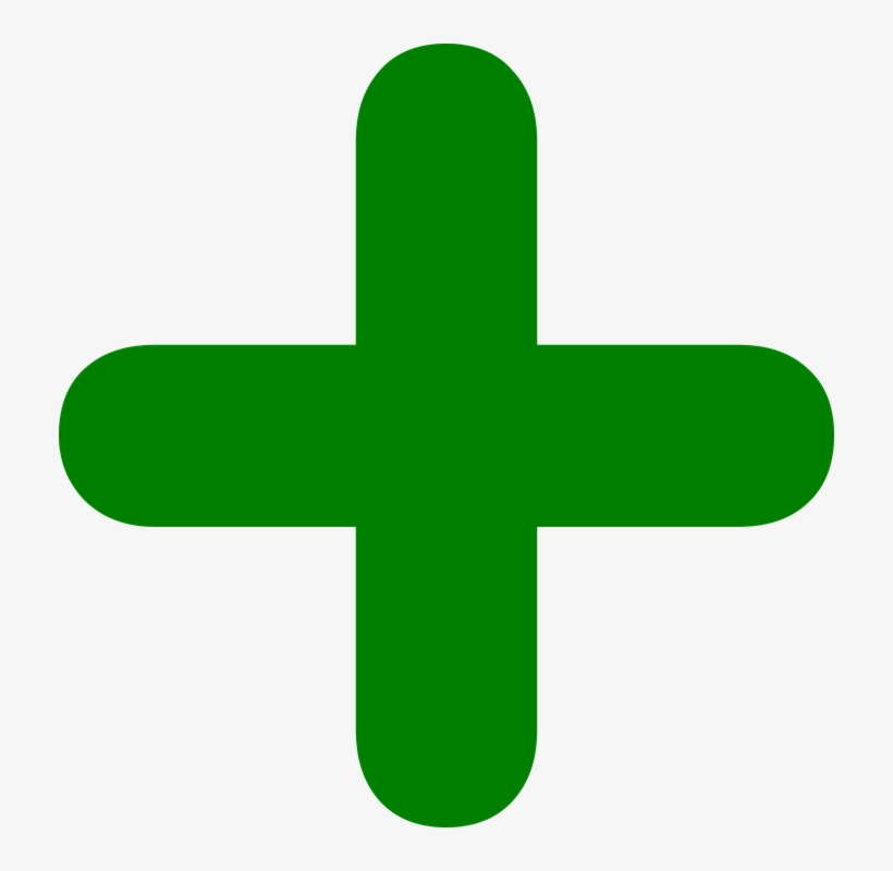 Add - Green Plus, transparent png #2458410