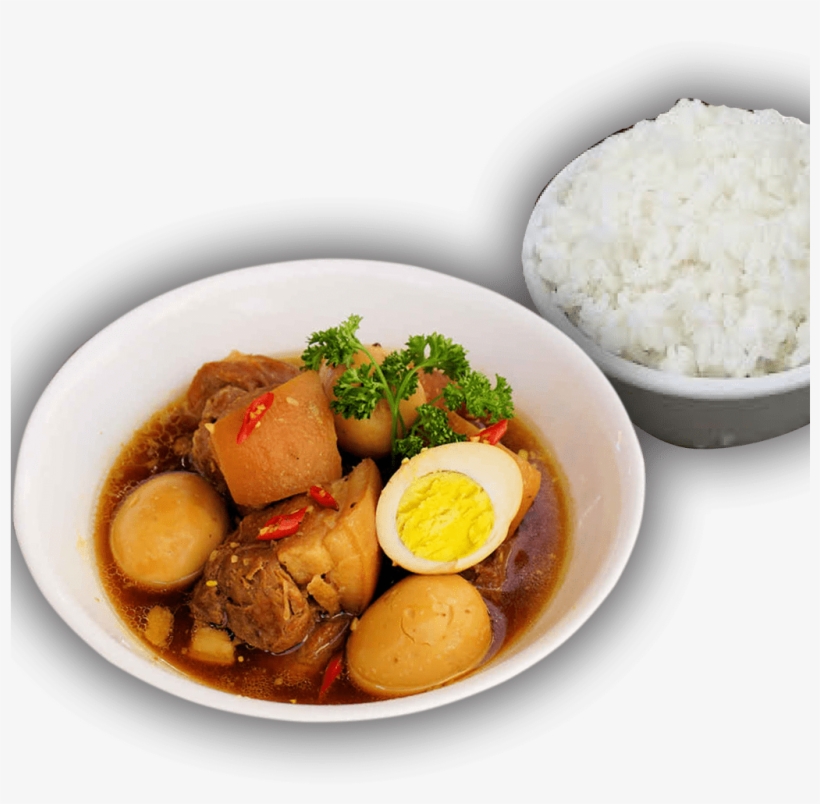 Vietnamese Braised Pork With Eggs And Rice - Vietnamese Braised Pork, transparent png #2458441