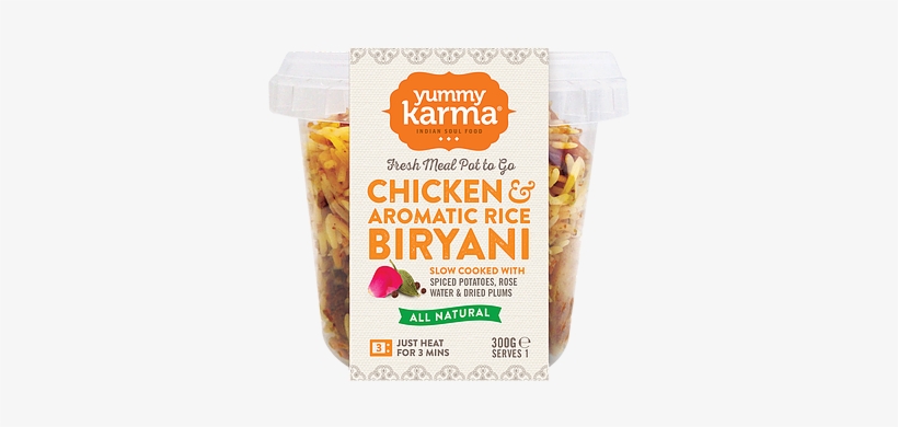 Yummy Karma Chicken & Aromatic Rice Biryani 300g - Chicken Curry, transparent png #2458487