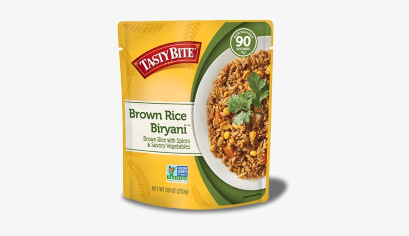 Brown Rice Biryani Package - Tasty Bite 1 Step - 1 Minute Indian Cuisine Bombay, transparent png #2458738