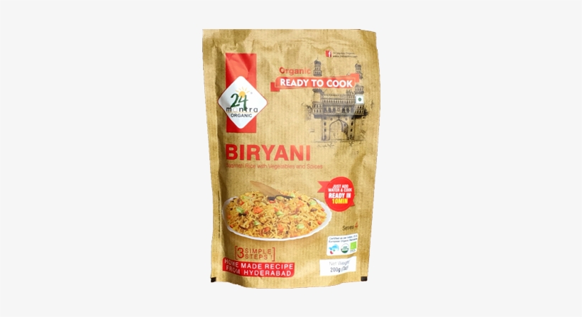 Vegetable Biryani - 24 Mantra Organic Biryani, 200g, transparent png #2459045