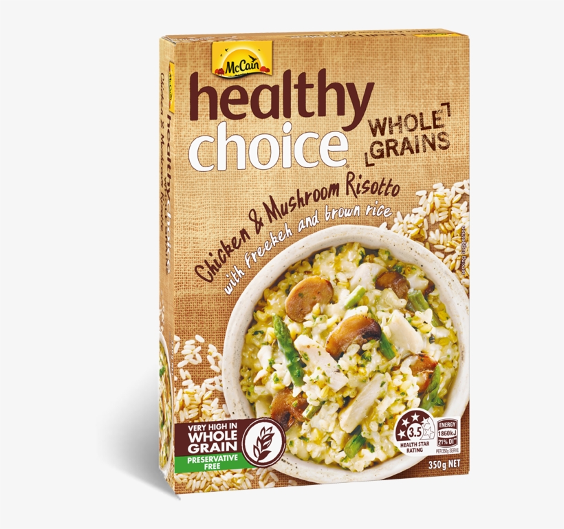 Healthy Choice Whole Grains Chicken & Mushroom Risotto, transparent png #2459208