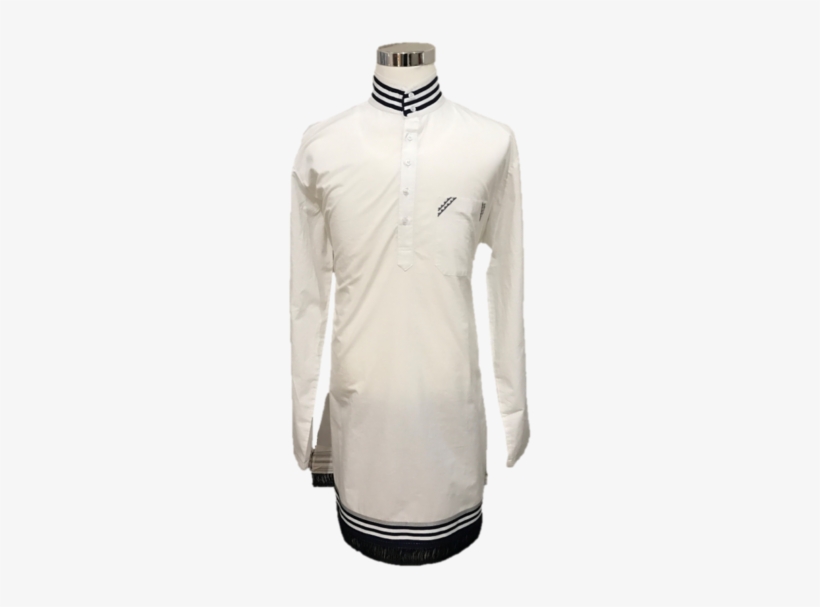 Mens White Traditional Top - Tunic, transparent png #2459315