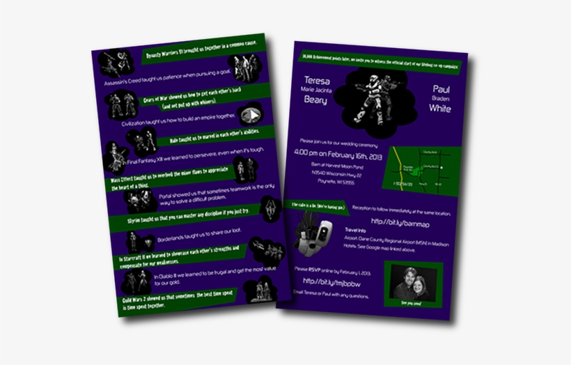 Beary-white Wedding Invitations - Flyer, transparent png #2459594