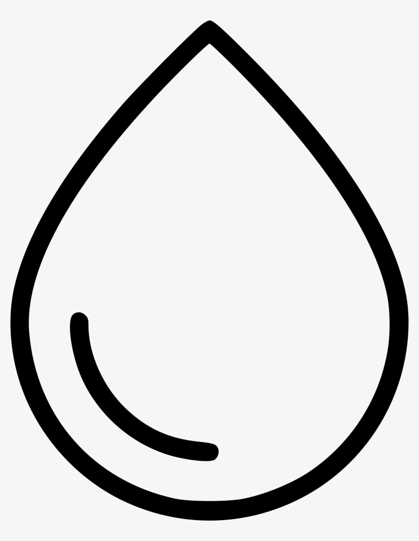 Drop Water Blood Rain Humidity Waterproof Comments - Blood Drop Line Drawing, transparent png #2459702