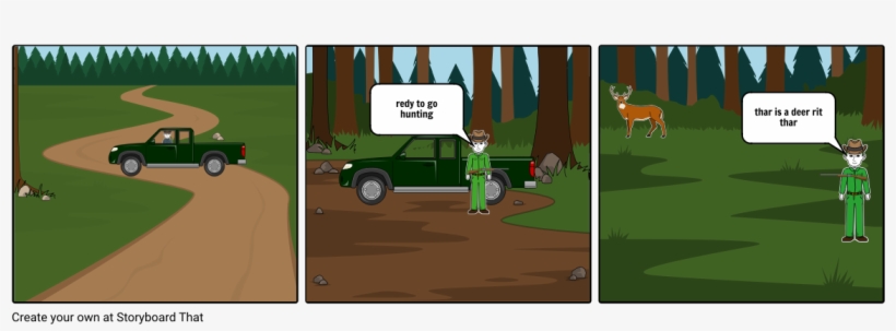 redy To Go Hunting ﻿thar Is A Deer Rit Thar - Cartoon, transparent png #2460138