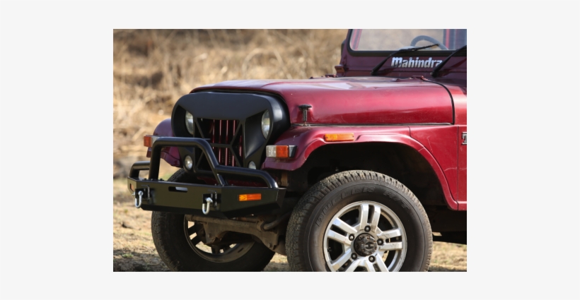 Front Rocky Winch Compatible Bumper Mahindra Thar - Mahindra Thar, transparent png #2460415