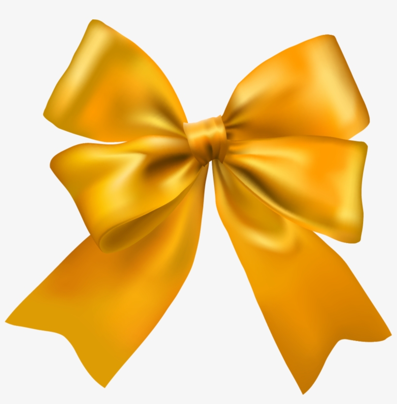 Clip Art Hand Painted Golden - Vector Ribbon Bow Png - Free Transparent PNG  Download - PNGkey