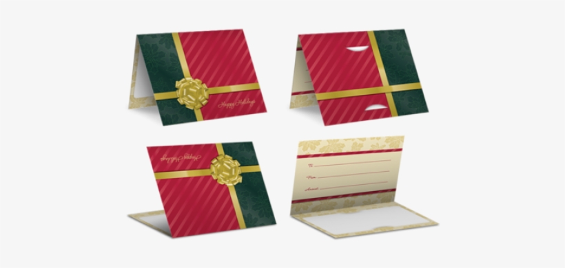 "gold Bow" Pre-designed Gift Card Carrier - Gift Card, transparent png #2460532