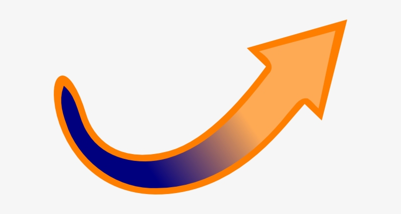Arrow Orange To Blue, transparent png #2460745