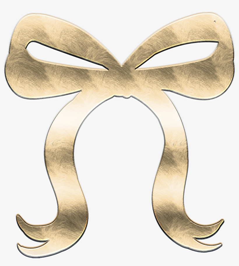 Bow Metal Gold - Graphics, transparent png #2460843