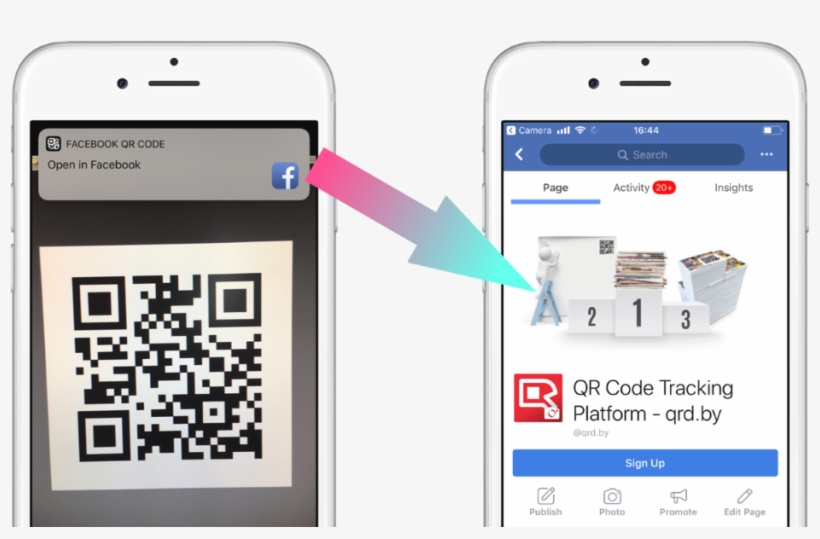 Facebook Mobile Deep Linking Qr Code - Official 2t Qr Code Journal, transparent png #2461112