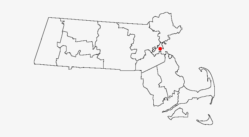 Mamap Doton Boston - Map Of Massachusetts, transparent png #2461464