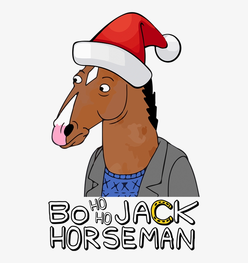 Bojack Horseman Funny Christmas Adult Kids T-shirt - Bojack Horseman Png, transparent png #2461699